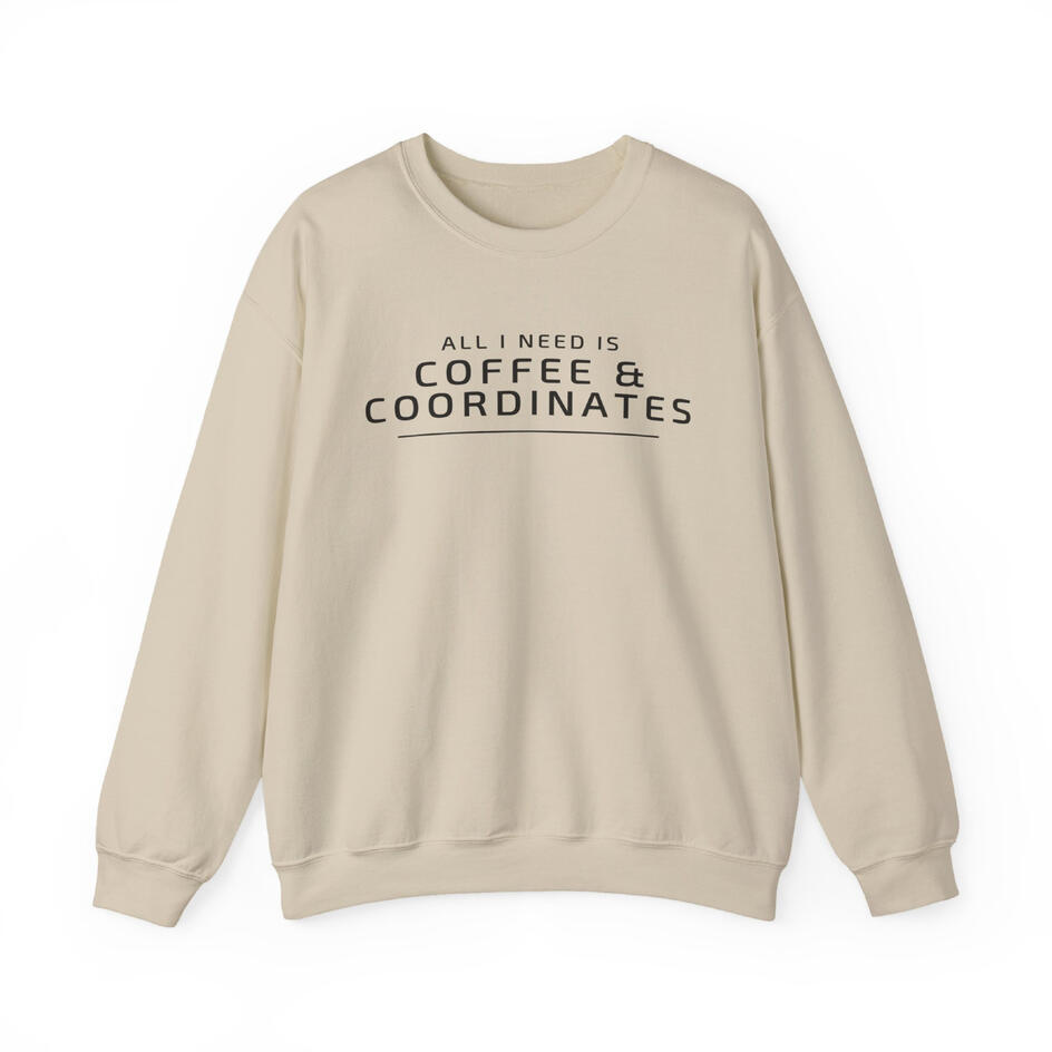 Coffee & Coordinates Crew Neck Sweatshirt $30.00