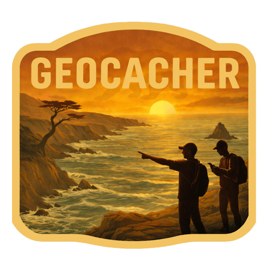 California Landscape Geocacher Sticker $6